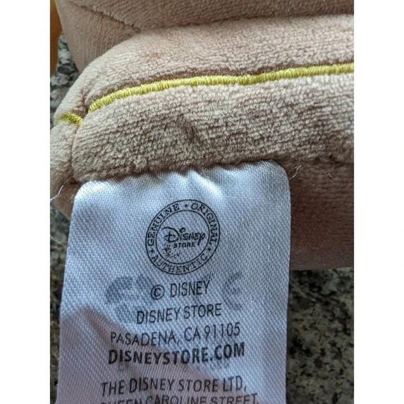 Beauty and the Beast Cogsworth Plush Disney Store 6" Rare Bead Bottom Clock Face - Picture 10 of 15